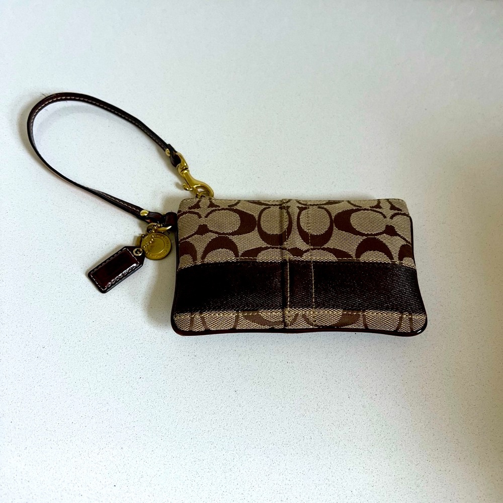 Coach Signature Wristlet